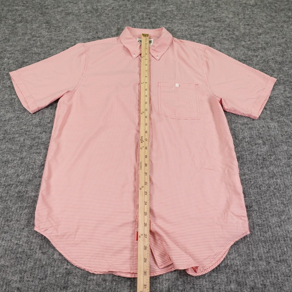 Mountain Khakis Shirt‎ Mens Medium Salmon Pink Passport EC Short Sleeve - Picture 7 of 11